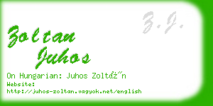 zoltan juhos business card